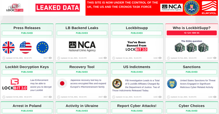 U.S. Offers $15 Million Bounty to Hunt Down LockBit Ransomware Leaders